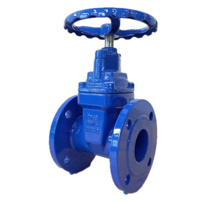 China 24 Inch Flange Type Rubber Seated Sluice Valve Ductile Iron for sale