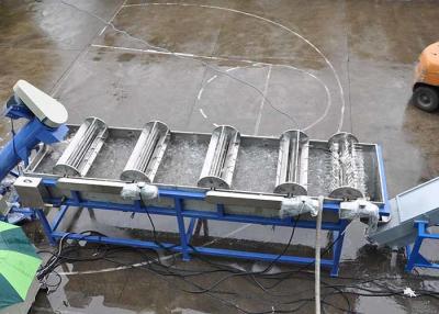 Cina Linea di plastica frantoio di lavaggio di tensione su ordinazione di kg/h 45kw di capacità elevata 150-200 in vendita
