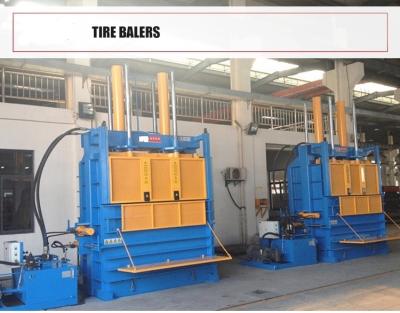 China Tire Baler For Sale Vertical Hydraulic Scrap Tire Baling Waste Tire Baler Machine For Sale for sale