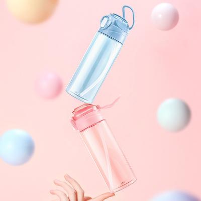 China PP Clear Plastic Tritan Sports Water Bottle Practical 600ml BPA Free for sale