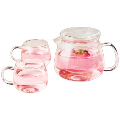 China Portable High Borosilicate Glass Teapot , Multifunctional Borosilicate Coffee Cup for sale