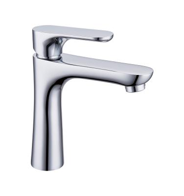 China Lift Lever to On / Off Chrome Plated Brass Single Cold Water Taps for sale
