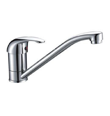 China Modern Chrome Kitchen Sink Water Faucet Ceramic / Hot And Cold kitchen Faucets Ceramic for sale