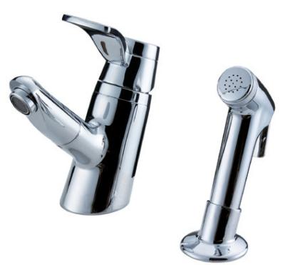 China Sink Mounted Brass Two Hole Bathroom Faucet for sale