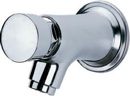 China Water Saving Chrome Self Closing Faucet Taps Wall Mounted for Home Hotel , HN-7H05 for sale