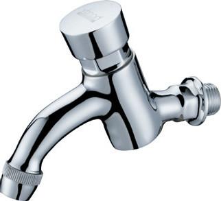 China Modern Water Saving Self-Closing Faucets / Wall Mounted Brass Mixer Taps HN-7H07 for sale