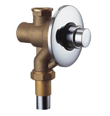China Brass Chrome Plated Toilet Flush Valves Brass Flusher for Home , Button Type for sale