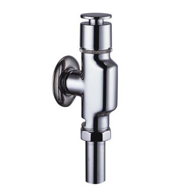 China Brass Low Pressure Toilet Flush Valves / 0.05 - 0.9MPA Commode Flusher Chrome Plated for sale