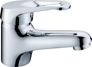 China One Handle Single Hole Bathroom Basin Mixer Faucet , Deck Mounted for sale