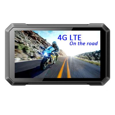 China DC24V 1000MAH 4G LTE GPS , 500nits Wifi Car GPS 7 Inch Live Map for sale