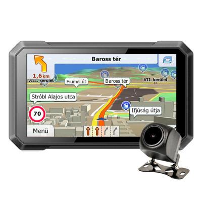 China 1.5GHz WCDMA Motorcycle GPS Navigator 7 Inch 8000MAH With 1080p Camera for sale