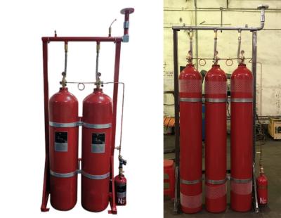 China 80Ltr IG541 Inert Gas Fire Suppression System Spraying Time 120s for sale