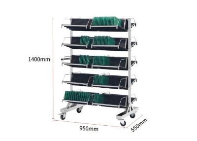 China 210mm Slot Length ESD SMT Magazine Rack pCB tray storage cart for sale