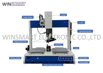 China Multi axis Automatic Smd Soldering Machine 90Kg For 0.6mm Dia Soldering Wires for sale
