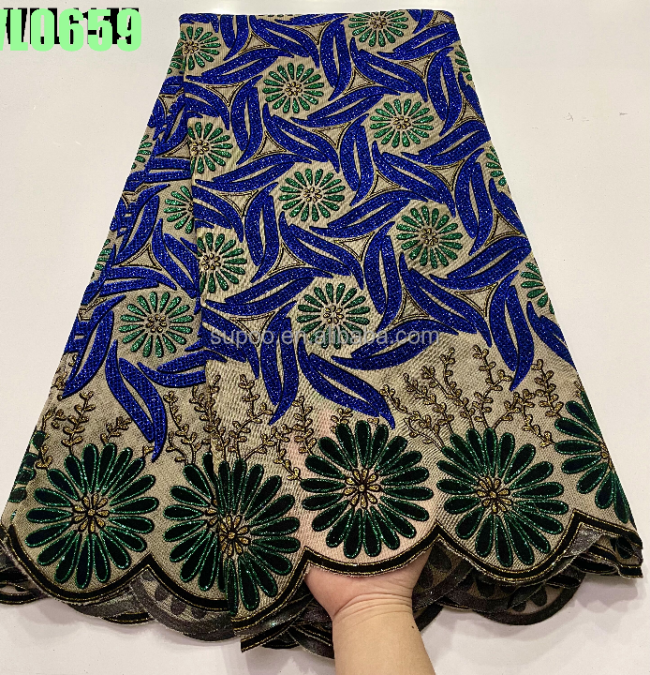 wholesale fabrics african fashion velvet fabric senegal dress for wedding  sequin lace mesh fabric for ceremonial wedding dress