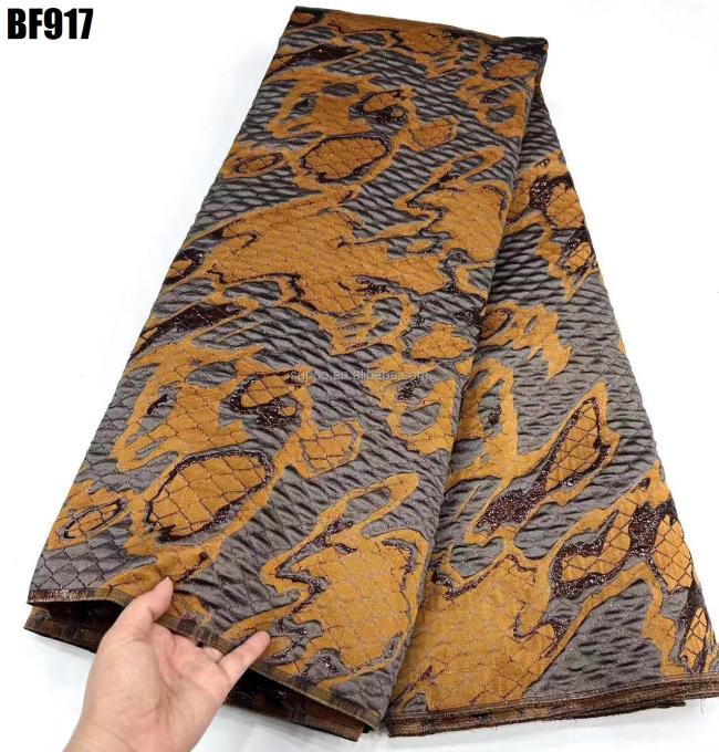 wholesale  fashion fabric riche getzner african damask jacquard brocade fabrics for dresses  wedding apparel & accessories