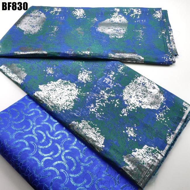 wholesale fashion fabrics bazin riche getzner african brocade jacquard fabric green for wedding accessories