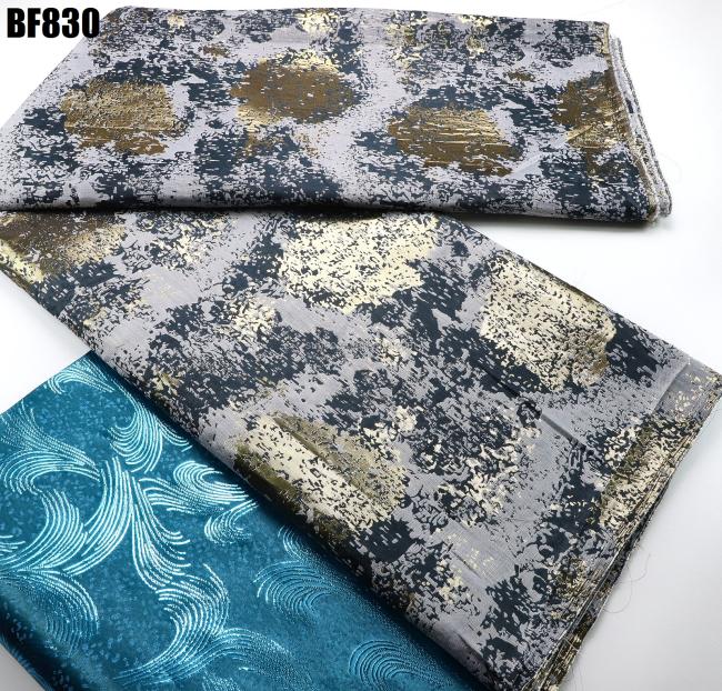 wholesale fashion fabrics bazin riche getzner african brocade jacquard fabric green for wedding accessories