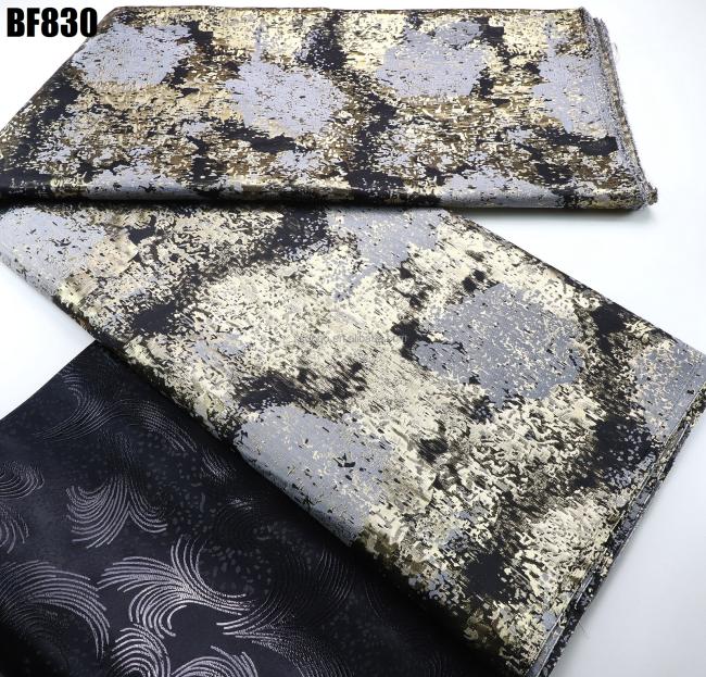 wholesale fashion fabrics bazin riche getzner african brocade jacquard fabric green for wedding accessories