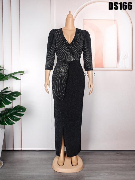 Quality New Fashion wholesale price Women Elegant Sexy Bodycon long Dress African Big for sale