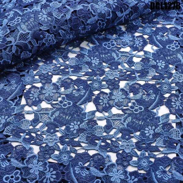 Quality Modern Novel Design China Wholesale Blue Sequin Lace Fabric for sale