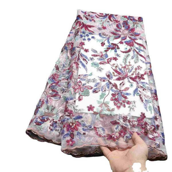 Quality 2023 New Arrival Competitive Price 3D Flower Lace Fabric for sale