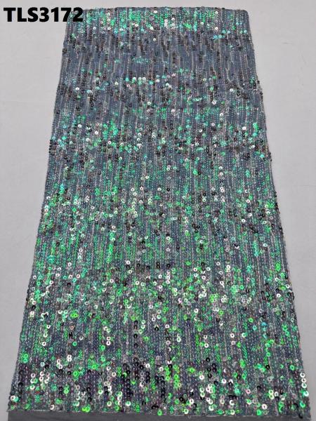 Quality Customizable Color Shiny Sequins Net Fabric for Women Clothing Embroidery in 90 for sale