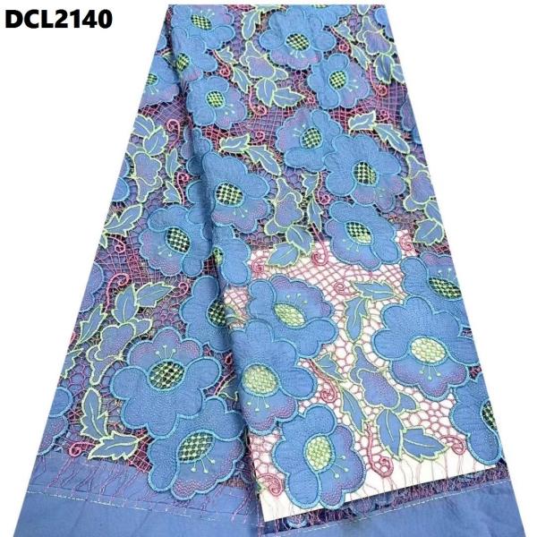 Quality Good MultiColor Milk Yarn new fashion cord guipure lace french fabric embroidery for sale