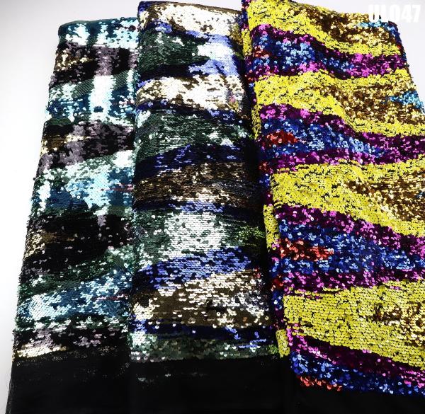 Quality Plain sequin fabric wholesale african lace fabric senegal dress for wedding for sale