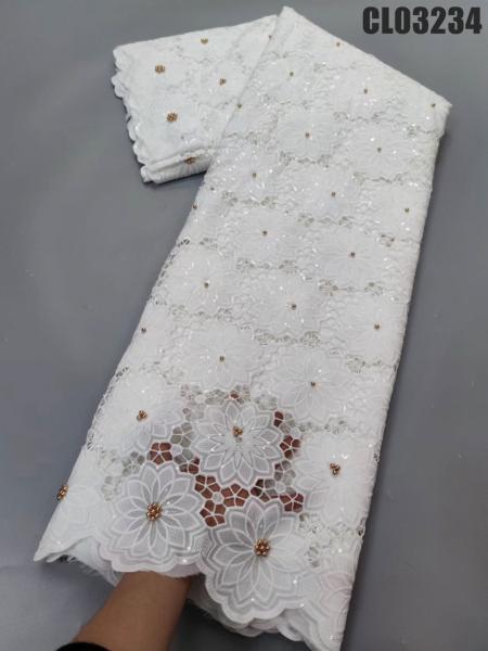 Quality 7 Days Sample Order Lead Time Supported Water Soluble Guipure Lace Fabric for sale