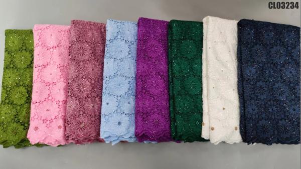 Quality 7 Days Sample Order Lead Time Supported Water Soluble Guipure Lace Fabric for sale