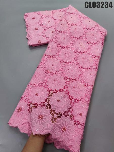 Quality 7 Days Sample Order Lead Time Supported Water Soluble Guipure Lace Fabric for sale