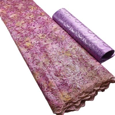 China Supoo 2023 bordado pañuelo de tulle bordado de tela de encaje con lentejuela en venta