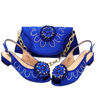 China Supoo Italian ladies shoes matching bags bridal purse african low heel shoes for wedding for sale