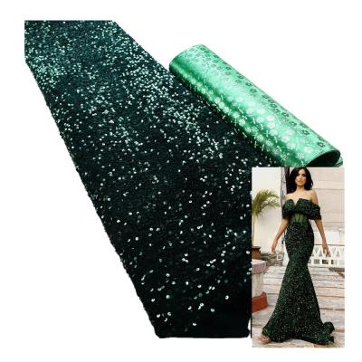 China Hot selling embroidered black tulle net sequins lace african fabric Austria french lace wedding dress velvet lace party fabric for sale