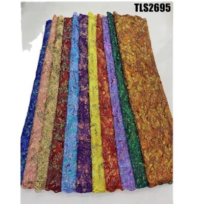 China Wholesale Custom Factory Price Feather Lace Fabric en venta