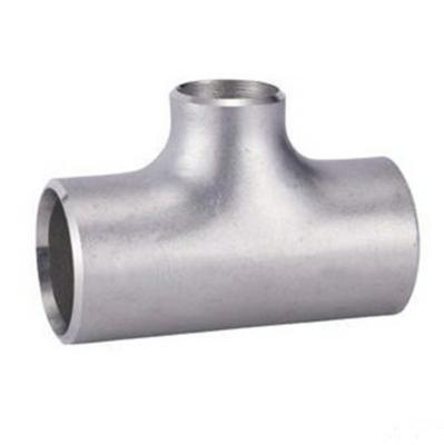 China 180D Buttweld Seamless Pipe Fittings 3 Way Reducing Tee Connector for sale