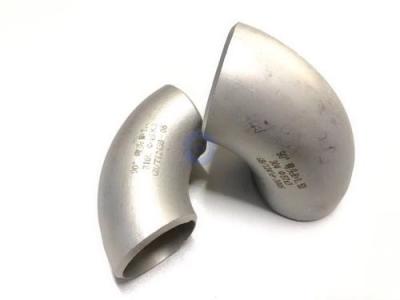 China Encaixes de tubulação sem emenda de aço inoxidável do cotovelo de 90 graus de 2500LBS 304L à venda
