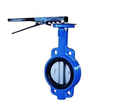 China Antistatic Manual Wafer Butterfly Valve Dn150 Pn10/16 Industrial Control Valves for sale
