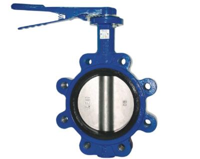 China Handles Operate Wafer Butterfly Valve Cast Iron Epdm Seat Dn100 Industrial Control Valves for sale