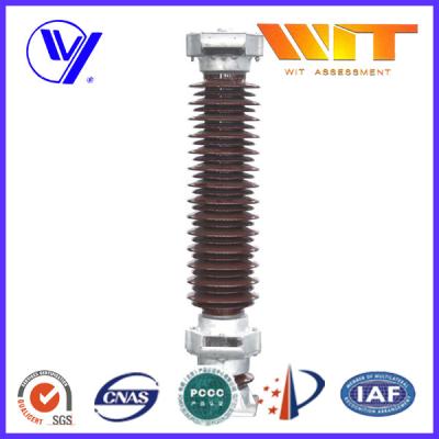 China 120KV Brown Porcelain Surge Arrester for Railway Power Station IV Level Pollution Areas for sale