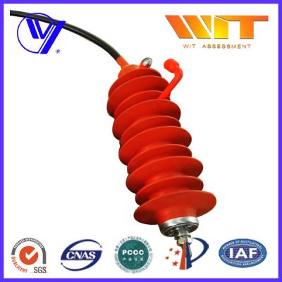 China 24KV Electrical Transmission Line Surge Arrester with Silicone Rubber Housing for sale