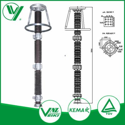 China 444KV Outdoor Metal Oxide High Voltage Surge Arrester Class A without Gaps for sale