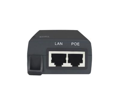China IEEE802.3AF 15W RJ45 Plug Active PoE Injector 48V Output 3 Pin Power Cord for sale