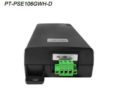 China 10/100/1000Mbps 36V To 72V DC PoE Injector With 4 Pair PoE for sale