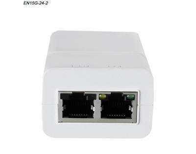 China 24V 15W Passive IEEE802.3AF Poe Injector For Ip Camera for sale