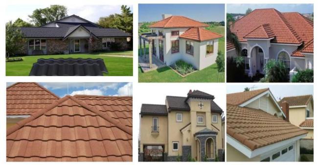 Factory Sell High Quality 50years Warranty Colored Stone Coated Metal Roof Tile