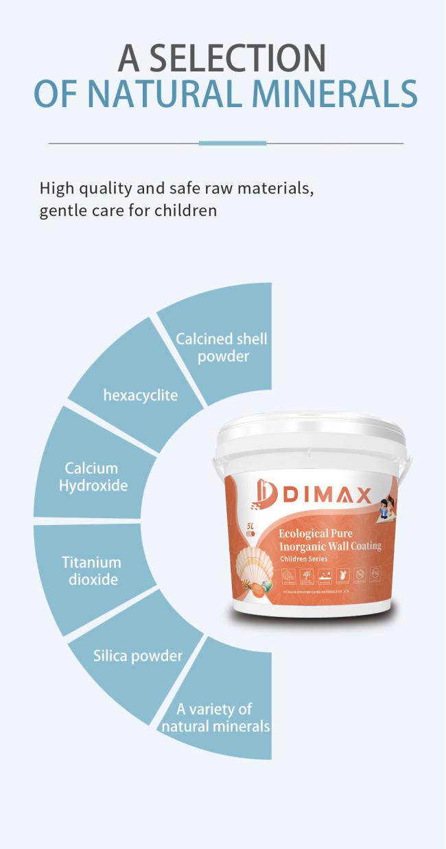 Not Peel After Soaking Zero Formaldehyde&Voc Purify Air Interior Exterior Wall Coating