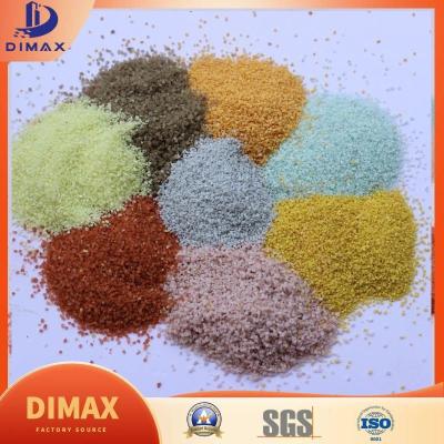 China Calcined Quartz Colored Decorative Sand Ceramic Colored Stone Color Paint Sand for sale