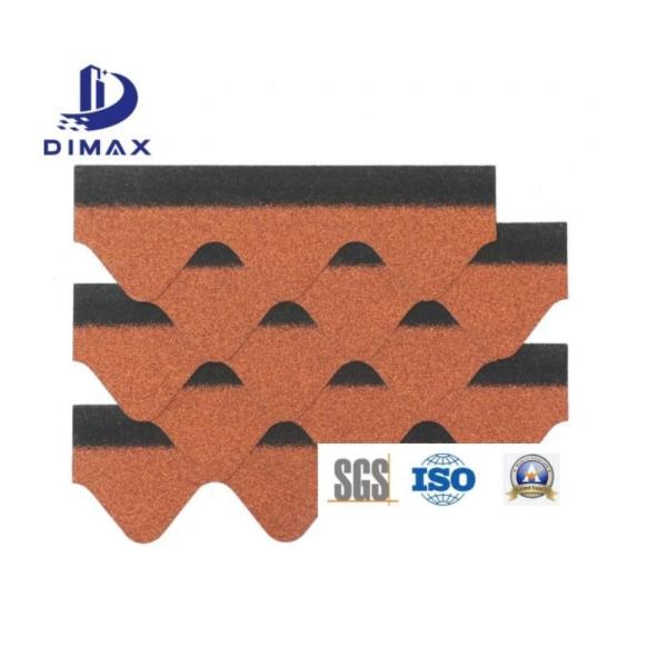 Quality 1000mm Fiberglass Asphalt Shingles Color Stone Coated Architectural Roof Tile for sale